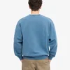 Suéter orgánico de cuello redondo oversize - Índigo deslavado