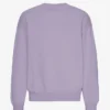 Suéter orgánico de cuello redondo oversize - púrpura jade