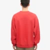 Suéter orgánico de cuello redondo oversize - Rojo mandarina