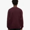 Suéter orgánico de cuello redondo oversize - Rojo sangre de buey