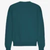 Suéter orgánico de cuello redondo oversize - Verde océano