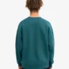 Suéter orgánico de cuello redondo oversize - Verde océano