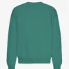 Suéter orgánico de cuello redondo oversize - Verde pino