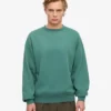 Suéter orgánico de cuello redondo oversize - Verde pino
