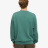 Suéter orgánico de cuello redondo oversize - Verde pino