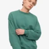 Suéter orgánico de cuello redondo oversize - Verde pino