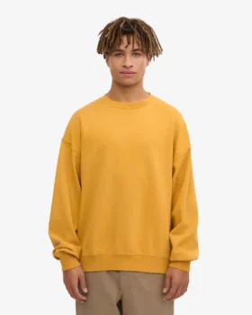 Suéter orgánico oversize – Amarillo quemado