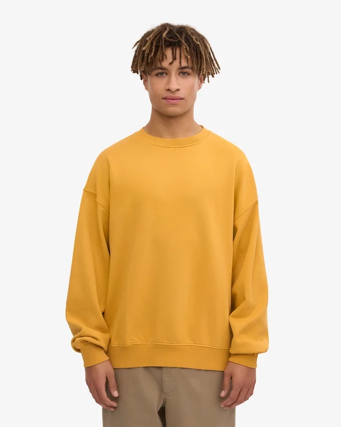Suéter orgánico oversize - Amarillo quemado