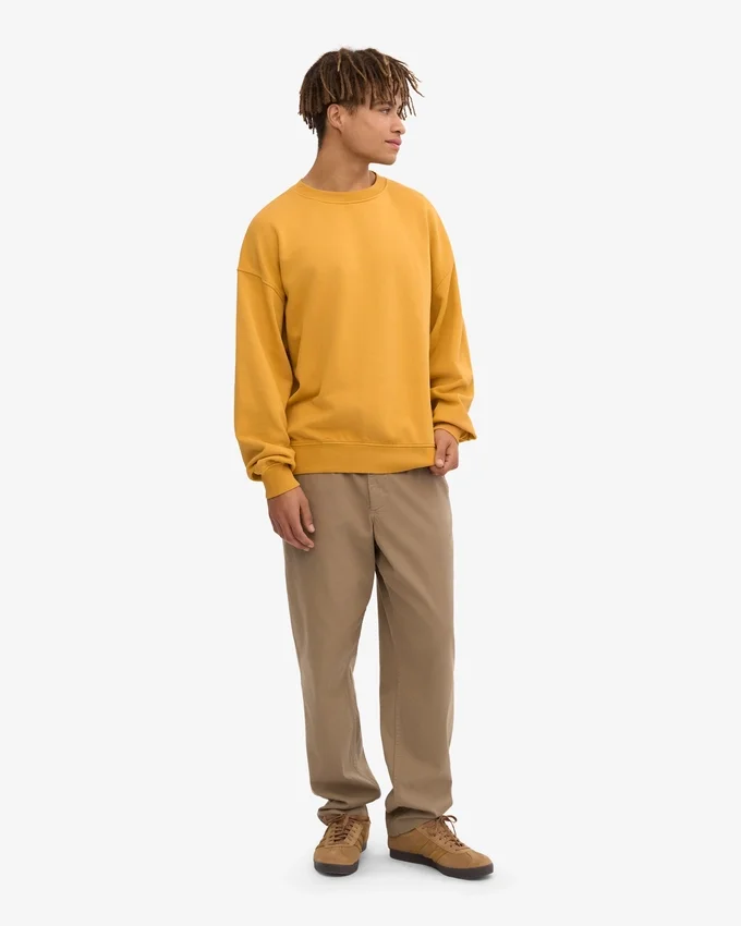 Suéter orgánico oversize - Amarillo quemado