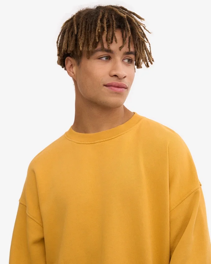 Suéter orgánico oversize - Amarillo quemado