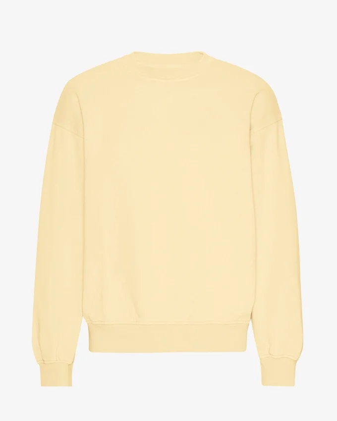 Suéter orgánico oversize - Amarillo suave