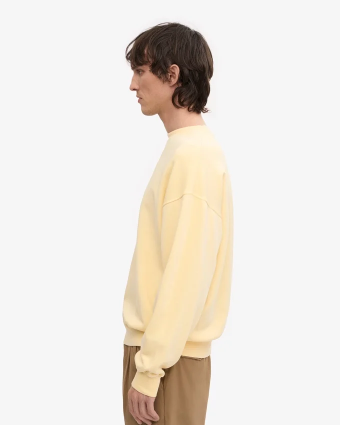 Suéter orgánico oversize - Amarillo suave
