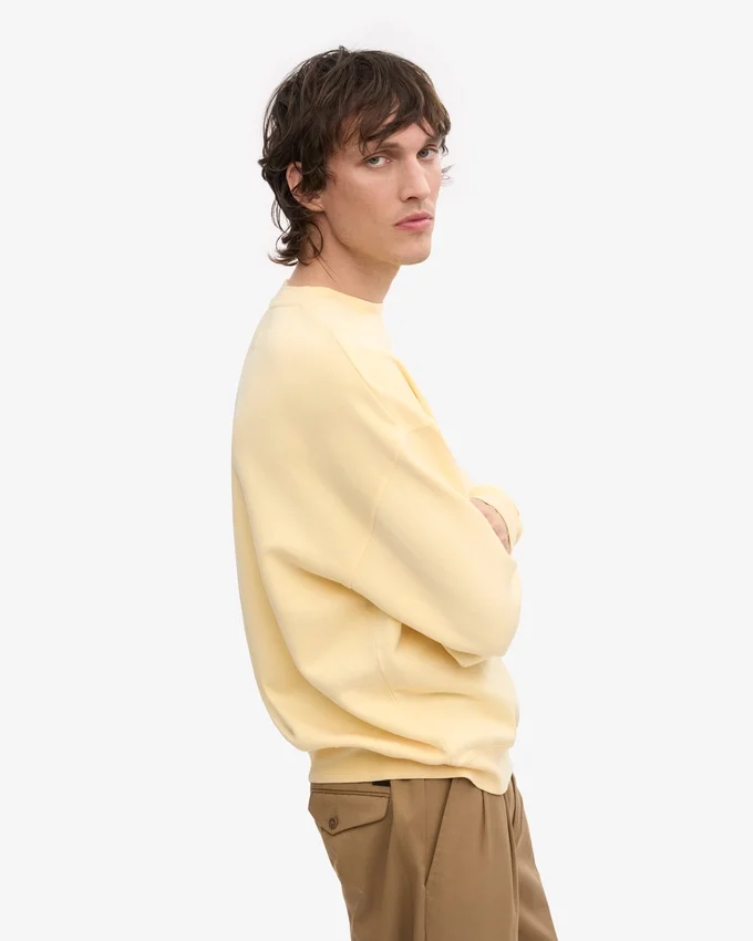 Suéter orgánico oversize - Amarillo suave