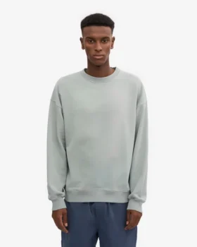 Suéter orgánico oversize – Azul acero