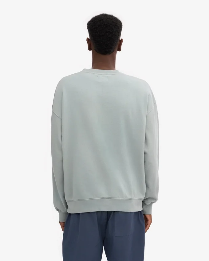 Suéter orgánico oversize - Azul acero