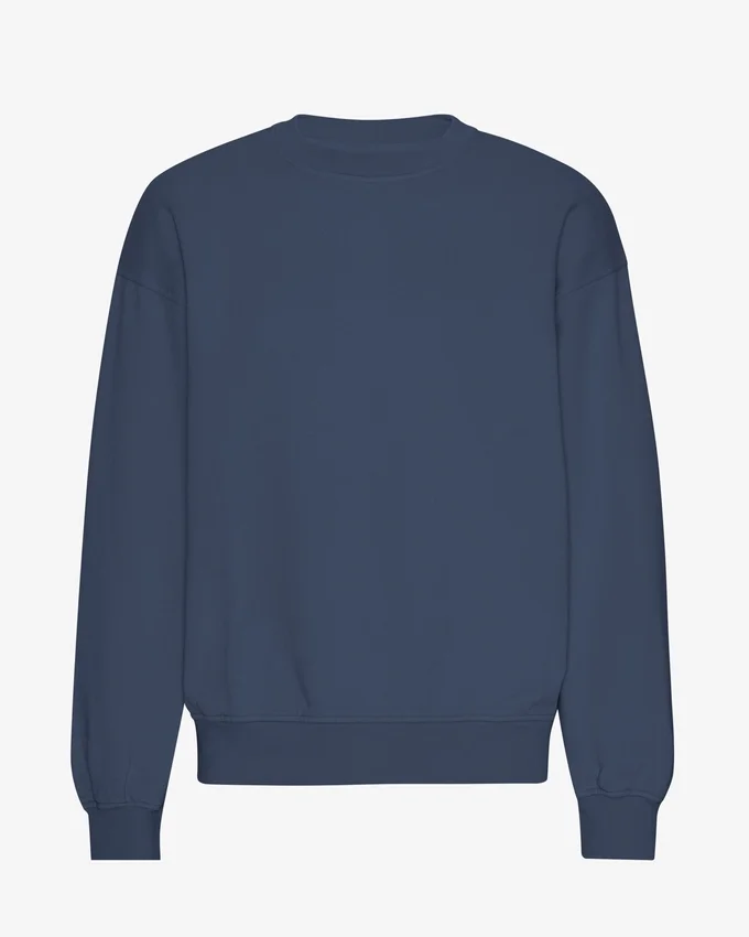 Suéter orgánico oversize - Azul petróleo