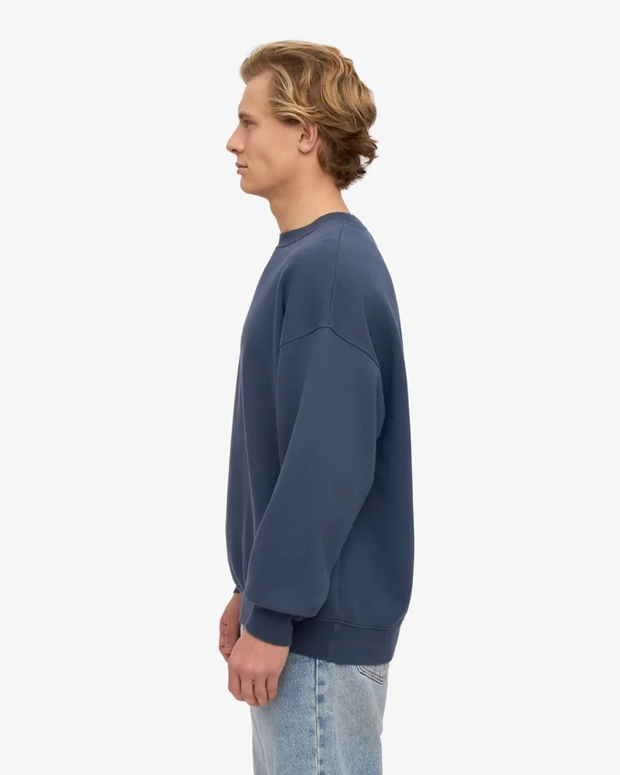Suéter orgánico oversize - Azul petróleo