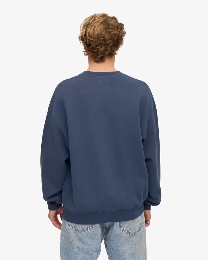Suéter orgánico oversize - Azul petróleo