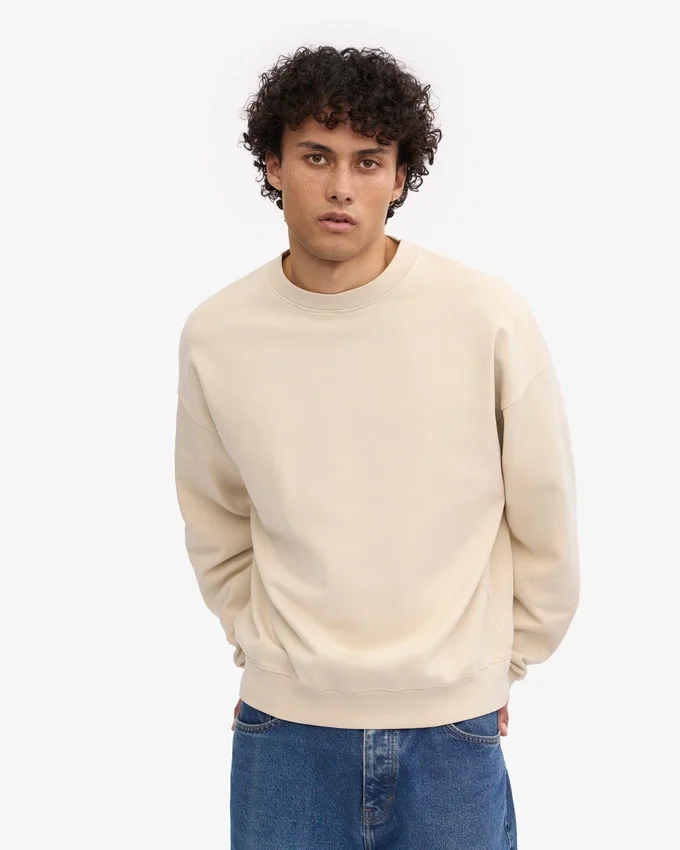 Suéter orgánico oversize - Blanco marfil