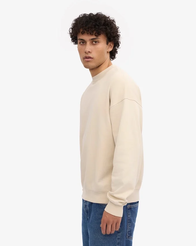 Suéter orgánico oversize - Blanco marfil