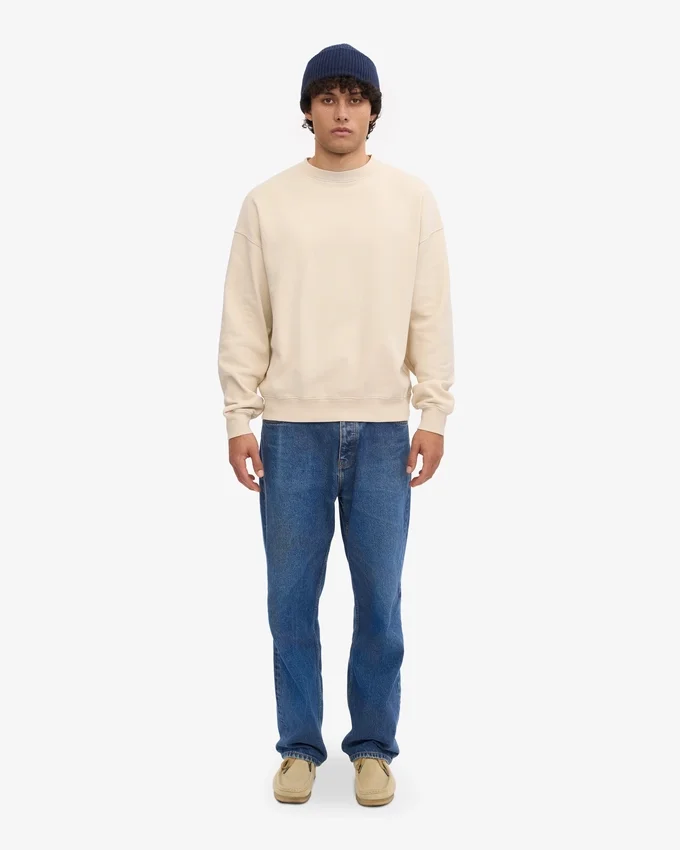 Suéter orgánico oversize - Blanco marfil
