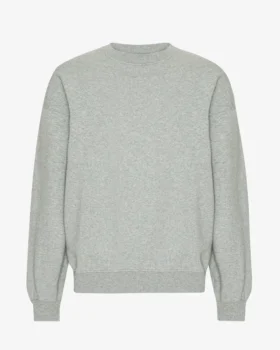 Suéter orgánico oversize - Gris jaspeado