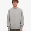Suéter orgánico oversize - Gris jaspeado