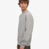 Suéter orgánico oversize - Gris jaspeado