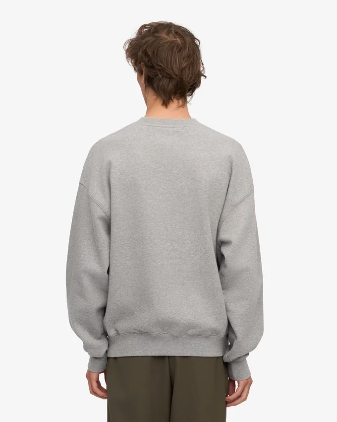 Suéter orgánico oversize - Gris jaspeado