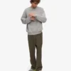 Suéter orgánico oversize - Gris jaspeado