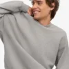Suéter orgánico oversize - Gris jaspeado