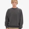 Suéter orgánico oversize - Gris lava