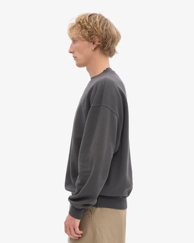 Suéter orgánico oversize - Gris lava