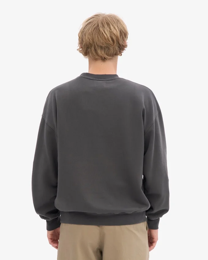 Suéter orgánico oversize - Gris lava