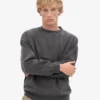 Suéter orgánico oversize - Gris lava