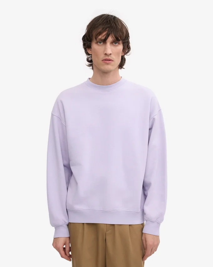 Suéter orgánico oversize - Lavanda suave