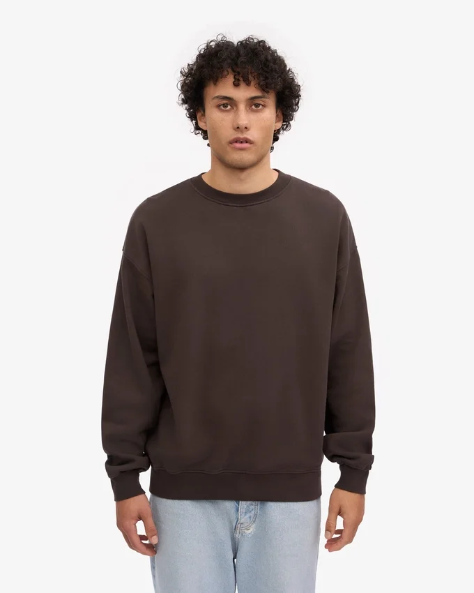 Suéter orgánico oversize - Marrón café