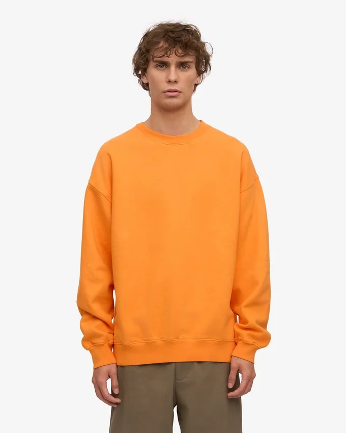 Suéter orgánico oversize - Naranja soleado