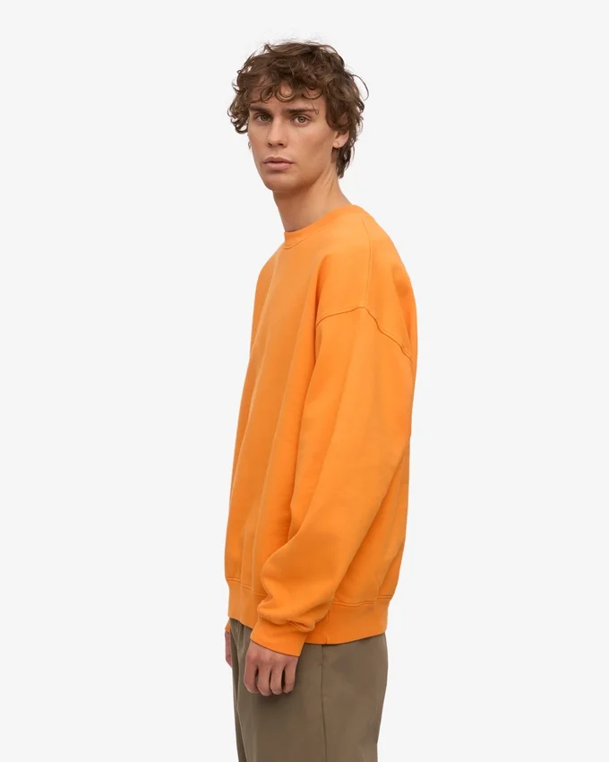 Suéter orgánico oversize - Naranja soleado