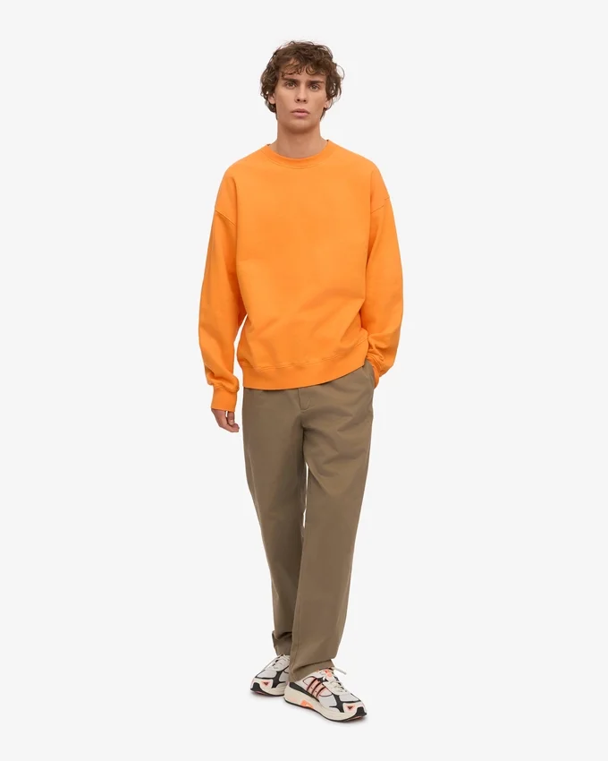 Suéter orgánico oversize - Naranja soleado