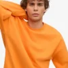 Suéter orgánico oversize - Naranja soleado
