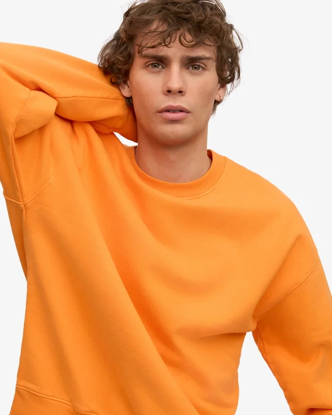 Suéter orgánico oversize - Naranja soleado