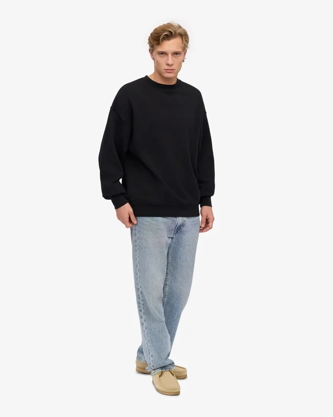 Suéter orgánico oversize - Negro intenso