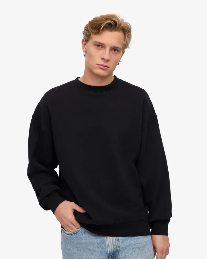Suéter orgánico oversize - Negro intenso