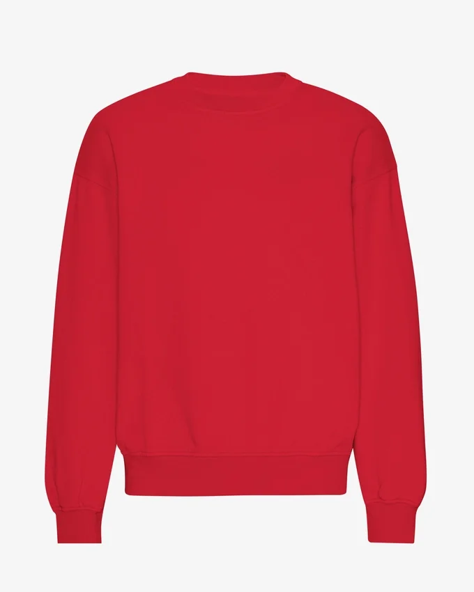Suéter orgánico oversize - Rojo escarlata
