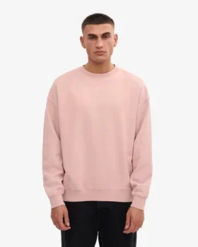 Suéter orgánico oversize – Rosa desvaído