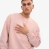 Suéter orgánico oversize - Rosa desvaído