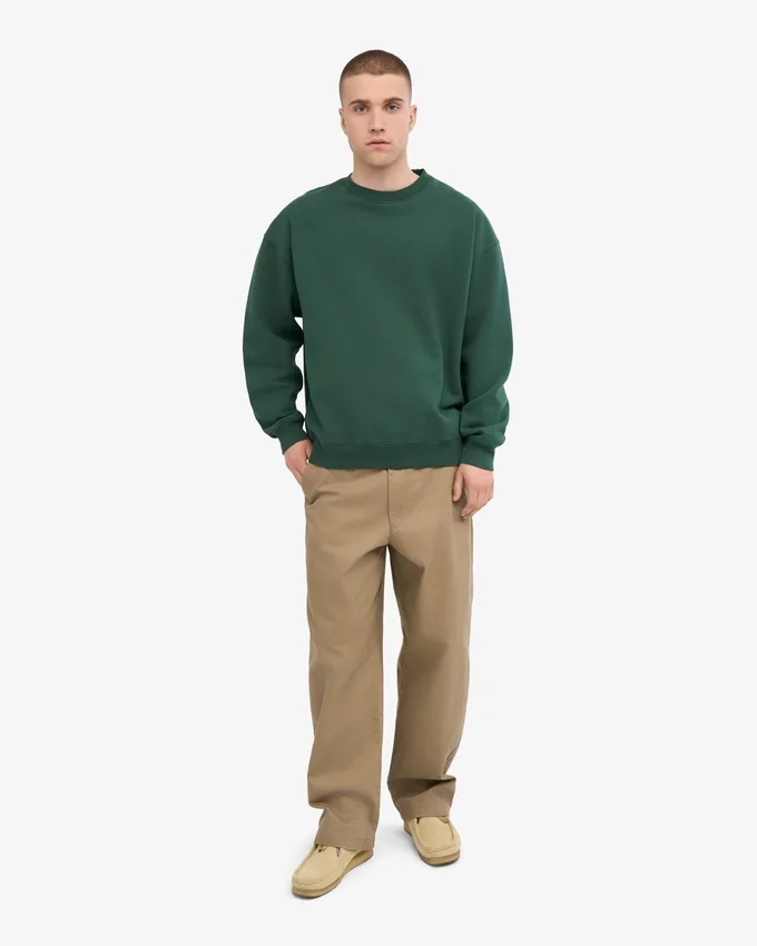 Suéter orgánico oversize - Verde esmeralda
