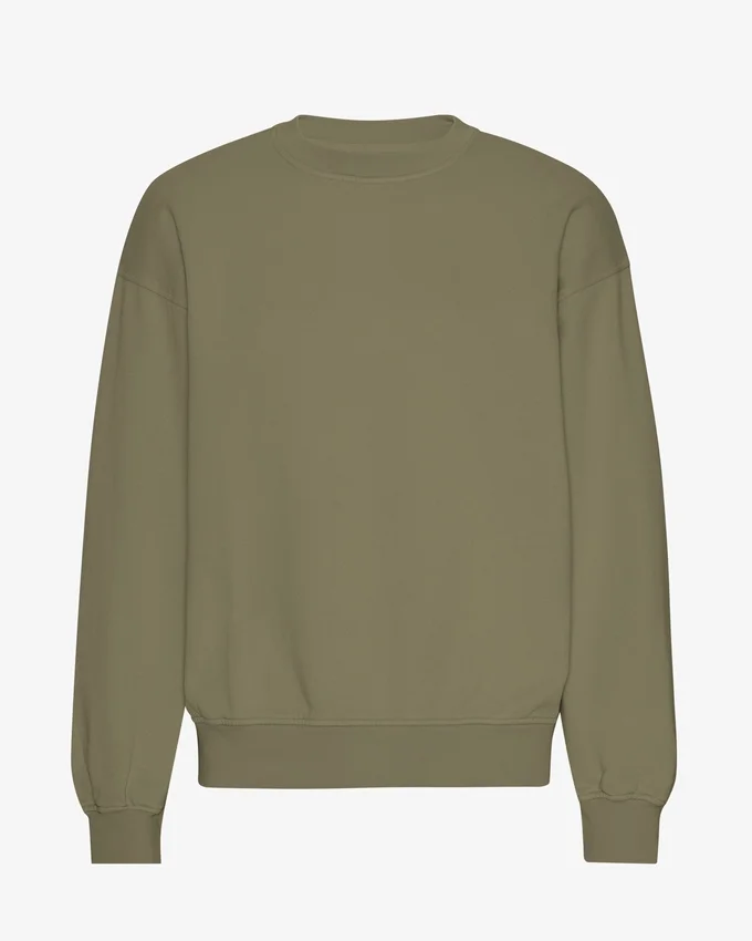 Suéter orgánico oversize - Verde oliva apagado