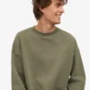 Suéter orgánico oversize - Verde oliva apagado